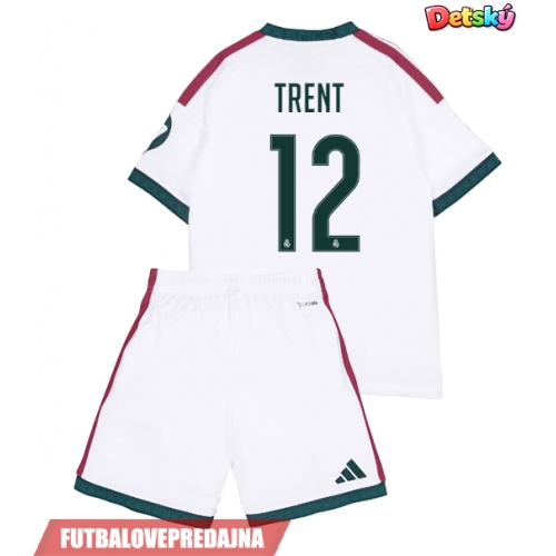 Lacne Dětský Futbalové dres Real Madrid Alexander-Arnold #12 2026-27 Krátky Rukáv - Domáci (+ trenírky)